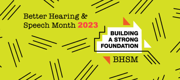 better hearing and speech month banner
