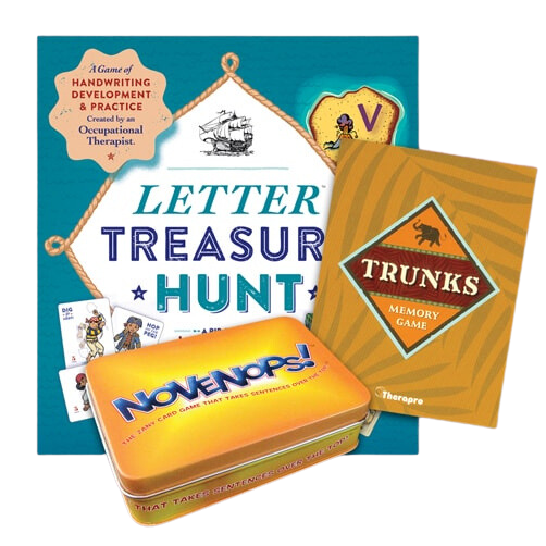 Therapro Games Bundle: Letter Treasure Hunt, Novenops, and Trunks