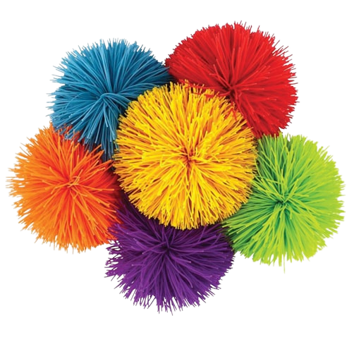 colorful assortment of Koosh Balls