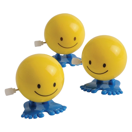 wind up smiley face toy
