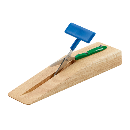 Push down scissors assistive technology solution